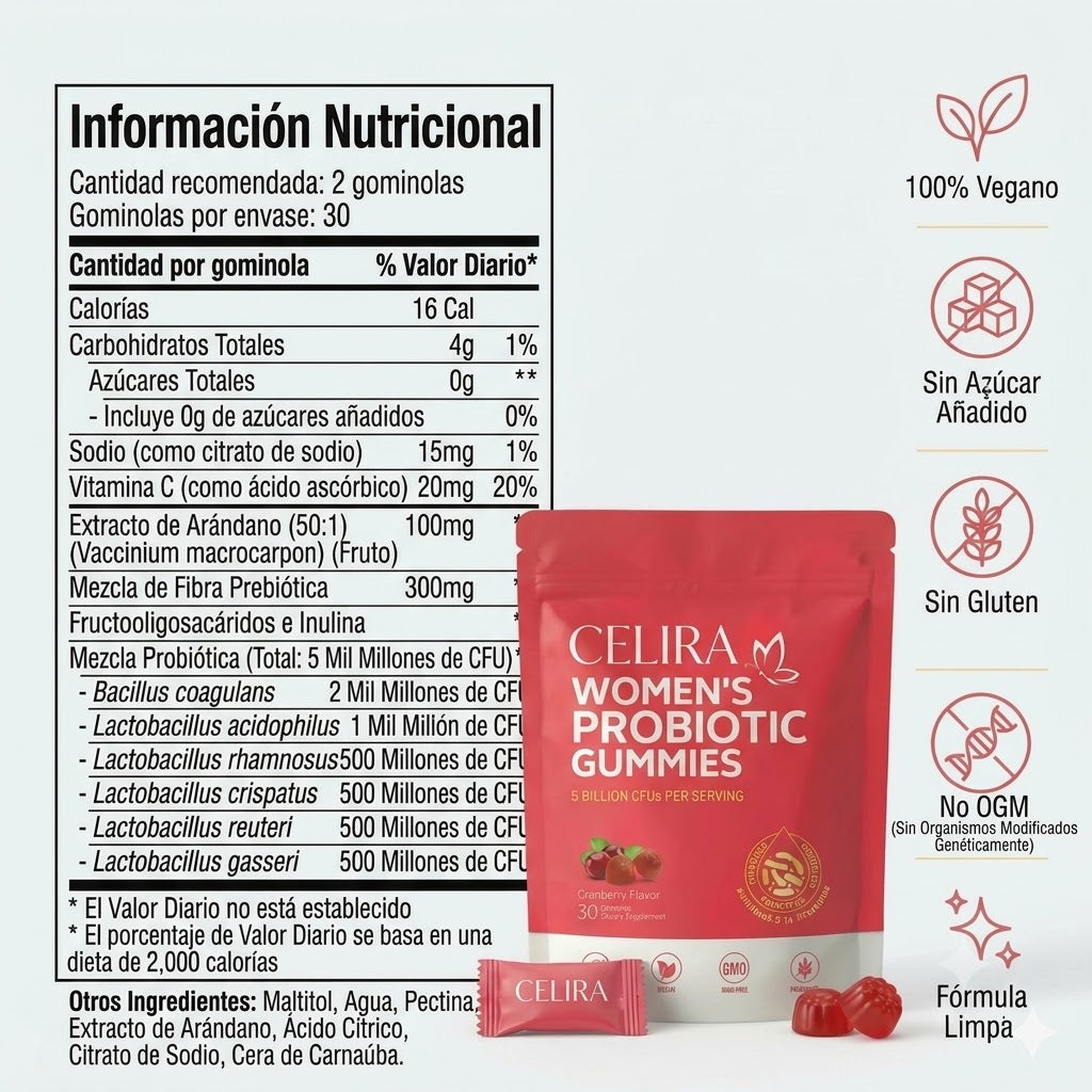 Celira™ Gominolas Probióticas Balance Hormonal