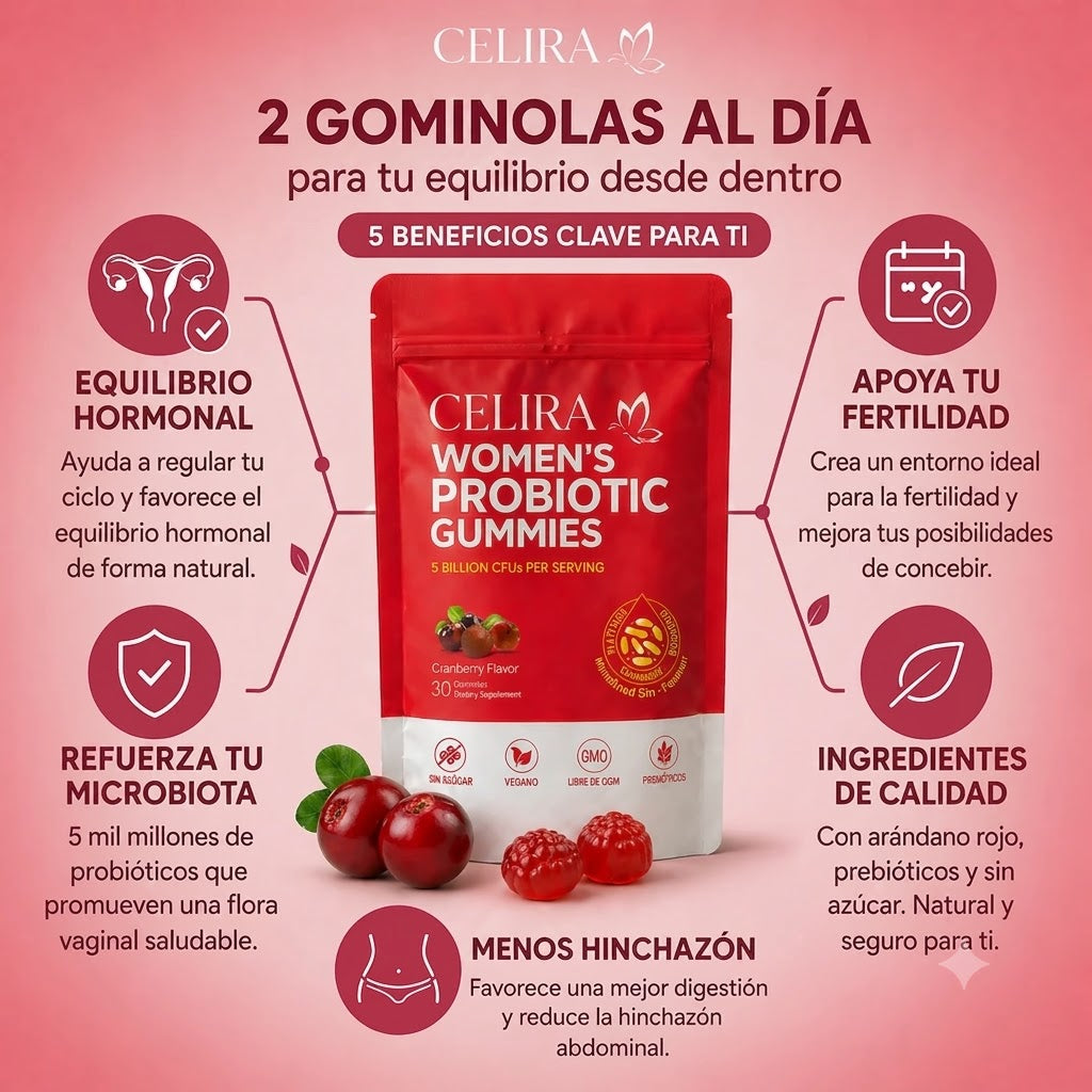 Celira™ Gominolas Probióticas Balance Hormonal